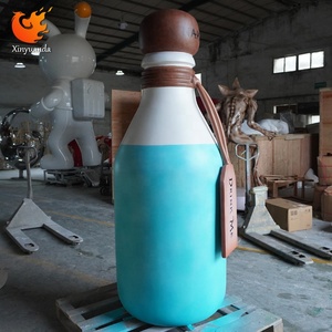 Sợi thủy tinh khổng lồ cà phê đồ uống chai điêu khắc, quán cà phê thương mại hiển thị, lớn sàn đứng nghệ thuật trang trí - Product Image 4