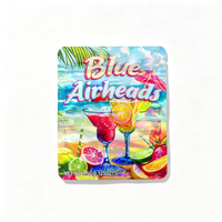 Nouveau sac en mylar holographique 3,5 microns anti-humidité et anti-odeur, imprimé numériquement, en stock, pour aliments, snacks et chewing-gums