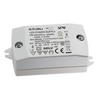 Alimentation LED à découpage Self SLT6-350ILs, convertisseur AC/DC 220V, courant constant 350mA, pilote monocanal, efficacité 80%-89%