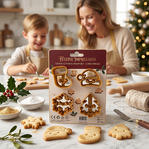 Mini emporte-pièces <span class=keywords><strong>de</strong></span> Noël en plastique, moule et embosseur pour biscuits en pâte à sucre, emporte-pièces pour argile polymère et mini emporte-pièces pour boucles d'oreilles en argile - Product Image 2