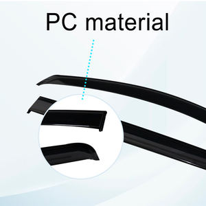 กระบังหน้า<span class=keywords><strong>ประตู</strong></span>กระจกหน้ารถ การป้องกันและการตกแต่งที่หรูหรา สีดําเข้ม/สีดําใสสําหรับไทรตัน - Product Image 2