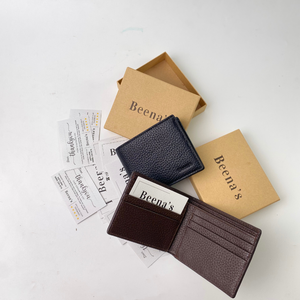 Portefeuille Bifold pour Homme en Cuir Véritable, Portefeuille Professionnel en Coton Ouvert, Porte-Cartes Multiples, Porte-Cartes de Crédit Court, Blocage RFID, Durable, OEM - Product Image 5