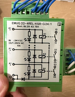 Controlador de Programación PLC EMUG 22-4REL/KSR-G24/1 Nuevo Control Industrial con Comunicación RS485