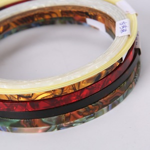 Tiras de celuloide para atar guitarra, bordes de púas, embellecedor, encuadernación de guitarra para cuello, cuerpo, varios colores - Product Image 2