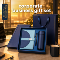 Ensemble de papeterie promotionnel, carnet noir personnalisé avec boîte, tasse thermos, journal, ensemble cadeau avec stylo, carnet d'entreprise, boîte cadeau