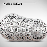 China Percussion Instruments Wholesale Silent Cymbals Set Hi Hat Professional Low Volume Cymbals