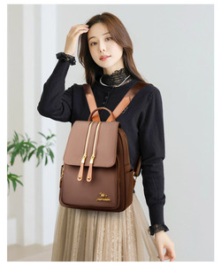 <span class=keywords><strong>Sac</strong></span> à dos <span class=keywords><strong>pour</strong></span> femme en nylon de haute qualité, couleur unie, imperméable, <span class=keywords><strong>sac</strong></span> de voyage de luxe, fermeture éclair, <span class=keywords><strong>sac</strong></span> à bandoulière décontracté <span class=keywords><strong>pour</strong></span> l'école, <span class=keywords><strong>pour</strong></span> filles - Product Image 6