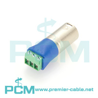 Adaptateur de fil nu XLR 3 broches mâle à vis bornier, connecteur de borne DMX512 XLR pour haut-parleur de microphone de lumière de scène