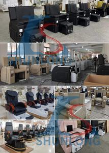 ชุดเก้าอี้สำหรับอาบน้ำและนวดเล็บเท้าสีดำหรูหราใหม่ - Product Image 6