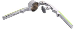Manual Kitchen Gadgets Zinc Alloy Stainless Steel Eco-Friendly 2-in-1 <b>Garlic</b> Press Masher Crusher <b>Mincer</b> - Product Image 3