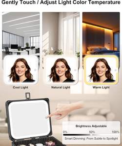 Trousse <span class=keywords><strong>de</strong></span> Maquillage en Aluminium Pliable avec 2 Plateaux, Miroir, Verrouillable, Étanche, Antichoc, Grande Capacité, Portable - Product Image 3