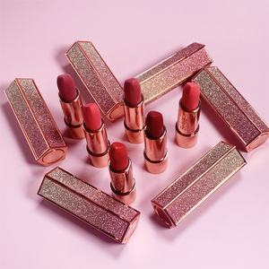 Cosmétiques Personnaliser Marque Halal Jaune <span class=keywords><strong>Nude</strong></span> Noir Maquillage Logo Gravé Crème Mat Marque Privée Rouge À Lèvres - Product Image 4