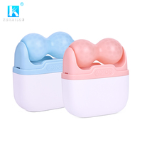 Mini rouleau de refroidissement de la peau à usage domestique masseur de corps de visage en plastique inoxydable rouleau de soins du visage ICE