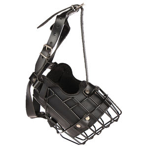 Bozal para perros equinos y grandes-Bozal de entrenamiento duradero de acero inoxidable y cuero de varios tamaños - Product Image 2