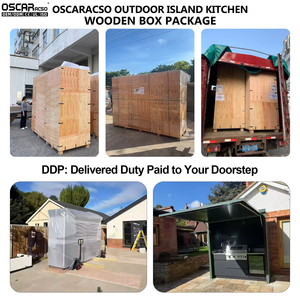 Nuevo Diseño de <span class=keywords><strong>Cocina</strong></span> Exterior Metálica con Control Remoto, Acero Inoxidable 304, para Jardín, Patio, Campamento - Product Image 2