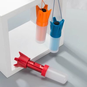 Có thể gập lại Silicone trẻ em đèn pin AA Pin điện cắm trại ánh sáng ABS nhôm kính thiên văn ngọn đuốc với dải tên lửa không thấm nước - Product Image 2