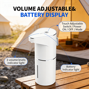 Dispensador Automático Portátil de Wudhu ABS, con Sensor Sin Contacto, Funciona con Batería, Lavamanos Eléctrico de Diseño Moderno para Hotel - Product Image 2