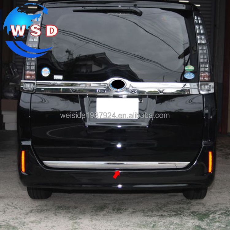 WSD NOAH VOXY 80 2014-2021 Silver Luxury Stainless Steel Car Rear