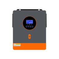Inverter Surya PowMr 6.5KW 48V 120/240V AC Gelombang Sinus Murni Fase Terpisah Hibrida
