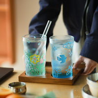 Nieuwe Aanwinst Grote Capaciteit Vogelvormige Glazen Waterbeker Creatief Elegant Hoge Borosilicaat Drinkbeker