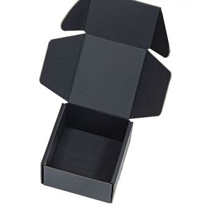 Caja de Cartón Corrugado Ecológica con Impresión a Color Personalizada, Tamaño XS, Caja de Envío Negra - Product Image 2