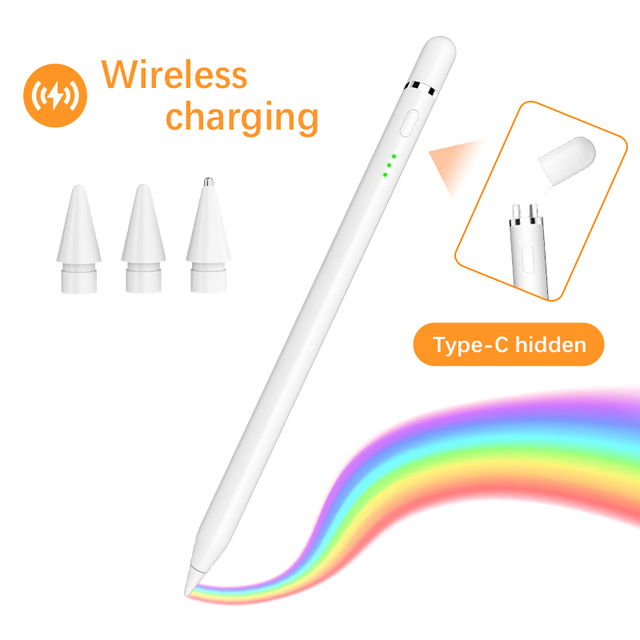 New Wireless Charging Pencil for iPad Fluid Smart Seamless Innovative  Advanced Satisfying Capacitive Stylus Pen for iPad