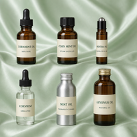 LCHBIO Minyak Cornmint Ekstrak Herbal 100% Murni Menthol Distilasi Uap 70% GC-MS Pendingin Menenangkan Kelas Kosmetik Grosir
