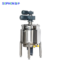 Cuve de mélange électrique automatique SOPHON en acier inoxydable 100L 200L 500L avec agitateur et mélangeur haute vitesse, compatible IoT, pour lait et boissons
