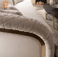 Ensemble de canapés modulaires de luxe sur mesure en velours blanc, style arabe, pour majlis, fauteuils bas au sol
