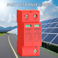Parafoudre modulaire 2 pôles DC 1000V 40kA DC parafoudre SPD pour onduleurs solaires hors réseau et sécurité industrielle
