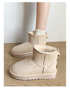 Botas de Nieve para Mujer, Zapatos Cómodos y Suaves con Plataforma Gruesa, Botas de Nieve Casuales de Cuero para Mujer - Product Image 4