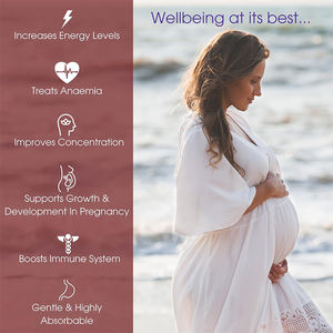 Capsules de fer pour booster l'énergie, complément alimentaire végétarien, capsules de fer pour augmenter l'endurance, fer glycinate, capsules dures - Product Image 4