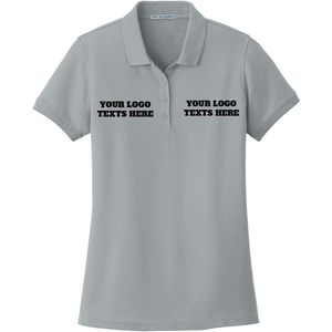 Personalizado L100 Señoras Logotipo Personalizado Texto Bordado Diseña Tu Propio Core Piqué Para Polos - Product Image 2
