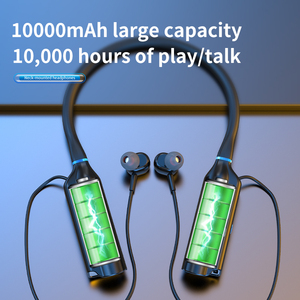 Écouteurs sans fil Bluetooth 10000 mAh, autonomie 10000 heures, magnétiques, pour le sport et la course, tour de cou, réduction du bruit - Product Image 2