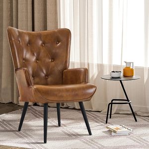 <span class=keywords><strong>Mid</strong></span>-<span class=keywords><strong>century</strong></span> woonkamerstoelen, comfortabele fauteuil, relaxfauteuil, gastenfauteuil, <span class=keywords><strong>wingback</strong></span> stoel, accentstoel voor studeerkamer/kaptafel - Product Image 5