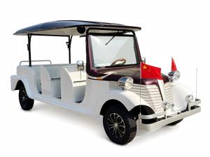 Bus électrique touristique classique vintage, voiture électrique classique rétro - Product Image 2