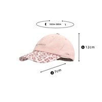 Nouvelle Casquette de Baseball Unisexe 2026 Rose 100% Coton Imprimé Léopard Tendance Street-Style Cool Ajustable à Visière Courbe Amincissante
