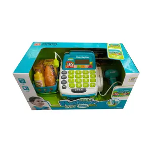 I bambini Pretend Gioca Shopping al Negozio di Giocattoli Negozio Con Il Calcolo Registratore di cassa Supermercato Set Giocattolo Gioco di Ruolo