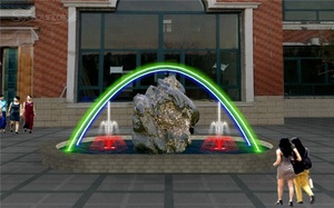 Lumière LED fantaisie <span class=keywords><strong>fontaine</strong></span> à jet laminaire décorative bon marché pour l'extérieur - Product Image 4