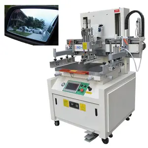 Car Side Rear View Glass High Precision Screen Printing Machine With Double Servo Motor and PLC