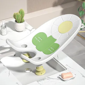 신생아 가정용 미끄럼 방지 편안한 욕조를위한 플라스틱 목욕 의자 어린이 세척 엉덩이