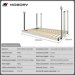 2025 Moborv sur mesure 12V 24V élévateur de lit en aluminium pour RV <span class=keywords><strong>caravane</strong></span> camping-car voiture Conversions pièce et accessoire - Product Image 3