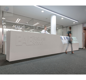 Diseño <span class=keywords><strong>de</strong></span> Recepción <span class=keywords><strong>Dental</strong></span> <span class=keywords><strong>de</strong></span> Superficie Sólida KRIONS con Acabado Antibacteriano y Diseño Personalizado - Product Image 2