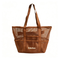 Sac de plage en maille grande capacité, sac à bandoulière en maille à séchage rapide, multi-poches pour la plage, la natation et les voyages