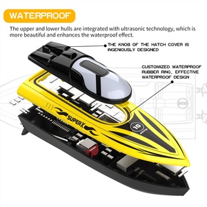 Bateau télécommandé miniature Flytec V333 2.4G, vitesse 15 km/h, étanche, rechargeable, avec éclairage LED, portée 50 m, jouet pour enfants - Product Image 6
