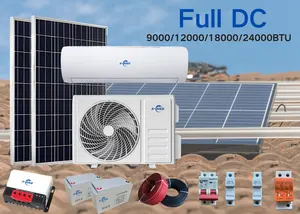 9000BTU उच्च गुणवत्ता सेवा सौर पैनल हाइब्रिड दीवार पर लगे सौर एयर कंडीशनिंग