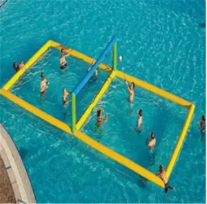 户外浮动充气排球场水上沙滩排球场浮动游戏出售
