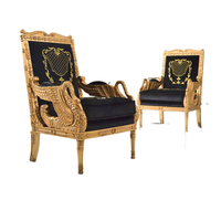 Chaise de mariage en chêne massif européen fabriquée à la main, durable, pour la mariée et le marié, hôtel, chaise à dossier haut, SM1003