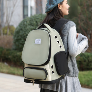 moorpet/ manufacturer direct supply of <b>cat</b> and dog bags, portable and breathable double-shoulder <b>backpacks</b> with ample space - Product Image 5