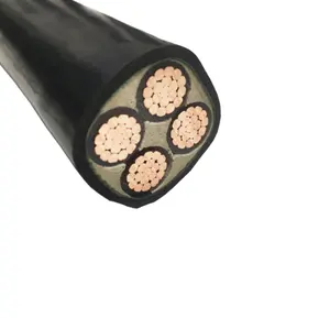 Kabel Daya Konduktor Tembaga Terisolasi XLPE/PVC Lapis Baja Tegangan Rendah 0.6/1kV